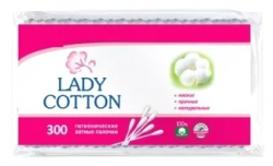 Lady Cotton Ватные палочки 300шт пакет
