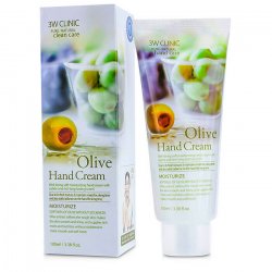 3W CLINIC Крем д/рук увлажняющий с экстрактом ОЛИВЫ Olive Hand Cream, 100 мл