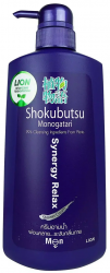 Lion Крем-гель для душа Мужской расслабляющий с экстрактом водорослей 500мл Shokubutsu Monogatari