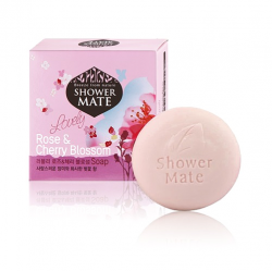 Shower Mate Мыло косметическое Роза и Вишневый цвет 100г