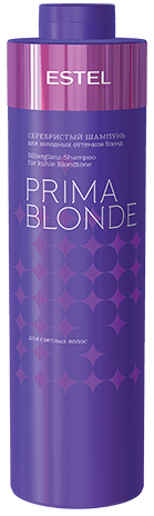 Estel Prima Blond Серебристый шампунь для холодных оттенков блонд 1000мл