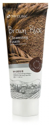 3W CLINIC Pure Nature Пенка для умывания на основе коричневого риса 100мл Brown Rice Cleansing Foam