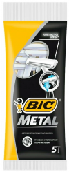 BIC Бритвенный станок Bic Metal с 1 лезвием 5шт