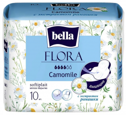 Bella Прокладки гигиенические Flora Camomile softiplait 10шт