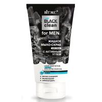 Витекс MEN Black Clean Жидкое мыло-скраб для лица 150мл