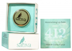 Sativa Бальзам для губ Увлажняющий №412 Мятно-цитрусовый аромат 8г