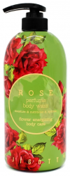 Jigott Парфюмированный гель для душа с экстрактом Розы Rose Parfume Body Wash 750мл