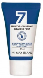 May Island Пенка для умывания с Гиалуроновой кислотой 7Days Secret 4D Hyaluronic Cleansing Foam 30мл