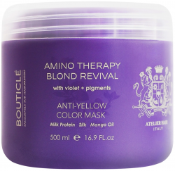 Bouticle Amino Therapy Blond Revival Восстанавливающая маска с анти-желтым эффектом 500мл