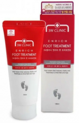 3W CLINIC Крем для ног лечебный Enrich Foot Treatment 100мл 