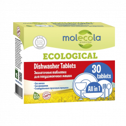 Molecola Экологичный таблетки для посудомоечных машин 30шт