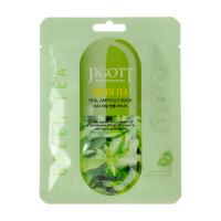 Jigott Маска тканевая для лица с экстрактом зелёного чая 27мл