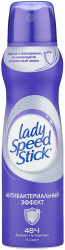 Lady Speed Stick Дезодорант-антиперспирант Антибактериальный эффект 150мл