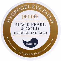 PETITFEE Патчи для глаз с черным жемчугом и золотом Black Pearl&Gold Eye Patch 2шт