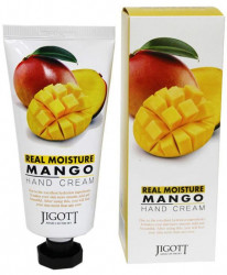Jigott Крем для рук с экстрактом манго 100мл Real Moisture Mango Hand Cream