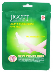 Jigott Пилинг-носочки для ног Clean&Moisturizing Foot Pack 15g*2шт