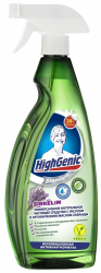HighGenic Premium Универсальное натуральное чистящее средство с уксусом и маслом лаванды 750мл
