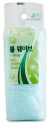 Clean&Beauty Мочалка для душа 28*95см Roll Wave Shower Towel