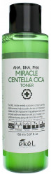 EKEL Тонер с центеллой и комплексом кислот Miracle Centella Cica Toner 150мл