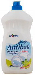 Aromika Antibak de lux Гель для мытья посуды Лайм и мята 500мл