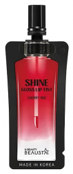 Beausta Тинт-блеск для губ 4мл Shine Gloss Lip Tint Cherry Red