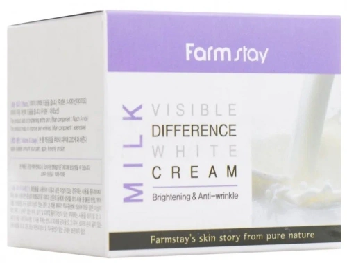 Farm Stay Осветляющий крем для лица Milk Visible Difference White Cream 100мл
