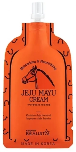 Beausta Крем Питательный для лица с лошадиным маслом 20мл Jeju Mayu Cream
