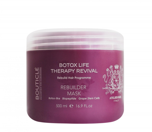 Bouticle Botox Life Восстанавливающая маска для химически поврежденных волос 500мл