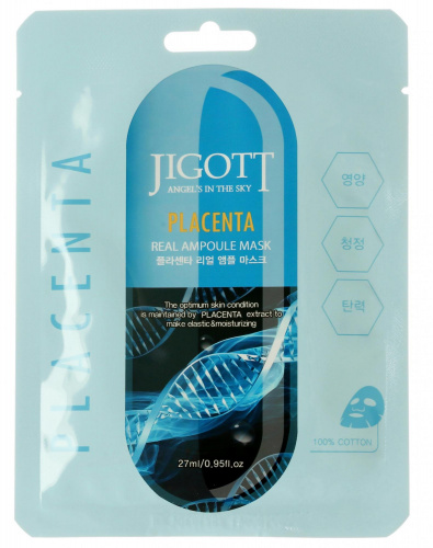 Jigott Маска тканевая для лица с плацентой 27мл