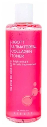 Jigott Антивозрастной тонер с Коллагеном 300мл Ultimate Real Collagen Toner
