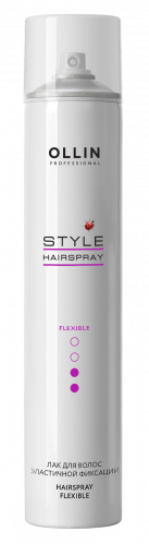 Ollin Professional Style Hairspray Лак для волос Эластичной фиксация (2) 450мл