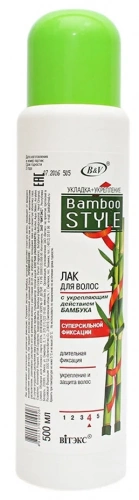 Витекс Bamboo Style Лак для волос Суперсильной фиксации 500мл