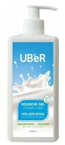 Uber Гель для душа на Молочных сливках 400мл Dousche Gel Donkey Milk