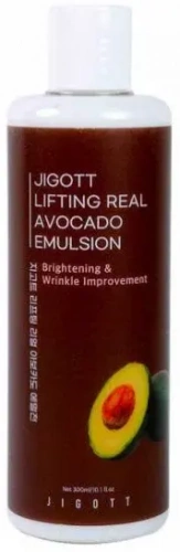 Jigott Антивозрастная эмульсия с экстрактом Авокадо 300мл Lifting Real Avocado Emulsion