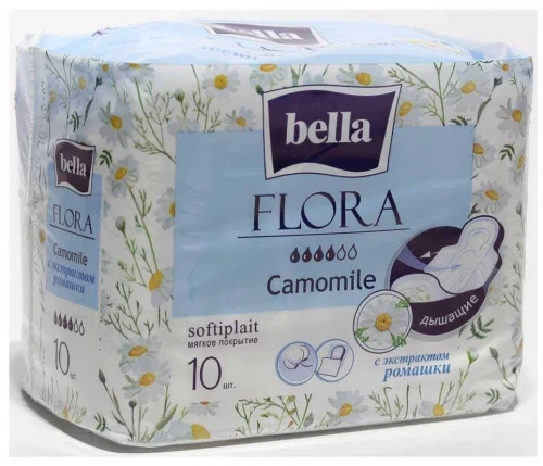 Bella Прокладки гигиенические Flora Camomile softiplait 10шт