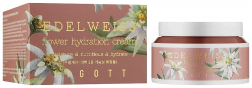 Jigott Крем для лица с экстрактом Эдельвейса 100мл Edelweiss Flower Hydration Cream