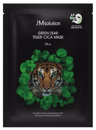JMsolution Маска Регенерирующая с Центеллой Green Dear Tiger Cica Mask 30мл