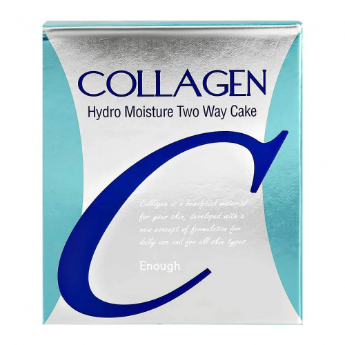 Enough Collagen Пудра для лица 13г Тон21 Hydro Moisture Two Way Cake