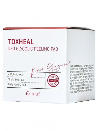 Esthetic House Пилинг-подушечки Toxheal Red Glycolic peeling pad 100шт