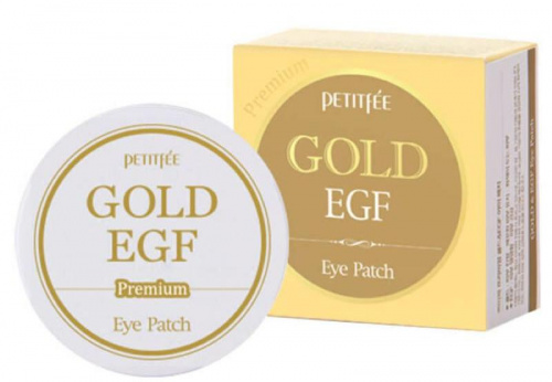 PETITFEE Патчи д/глаз гидрогелевые с золотом Premium Gold&EGF Eye Patch 60шт