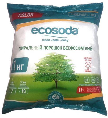 MamaUltimate Ecosoda Стиральный порошок бесфосфатный 1кг м/у