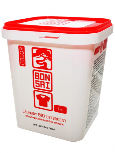 Bonsai Концентрированный биопорошок для цветного белья Color 1кг