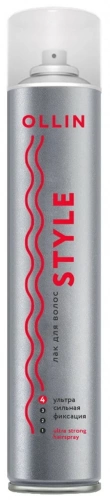 Ollin Style Лак для волос Ультрасильная фиксация (4) 450мл
