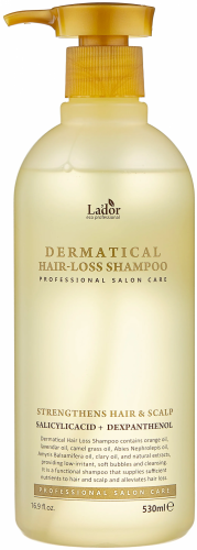 LADOR Шампунь против выпадения волос для тонких волос Dermatical Hair-Loss Shampoo 530мл