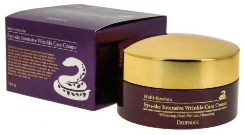 Deoproce Интенсивный крем со змеиным ядом 100мл Syn-ake Intensive Wrinkle Care Cream