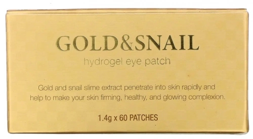 PETITFEE Патчи д/глаз гидрогелевые с золотом и экстр улитки 60шт Gold&Snail Eye