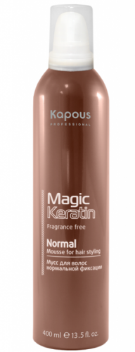 Kapous Magic Keratin Мусс для волос нормальной фиксации 400мл