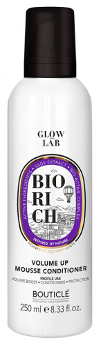 Bouticle Glow Lab Bio Rich Мусс-Кондиционер для придания объема тонким волосам 250мл