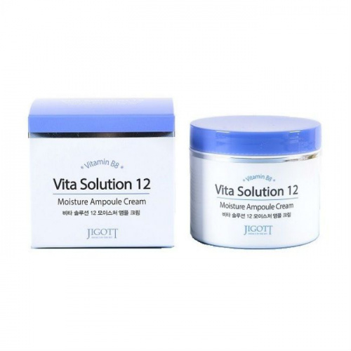 Jigott Vita Solution 12 Увлажняющий ампульный крем Moisture Ampoule Cream 100мл
