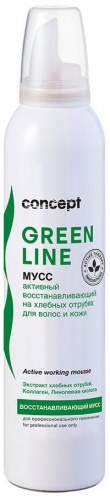 Concept Green Line Мусс на хлебных отрубях для волос и кожи 250мл